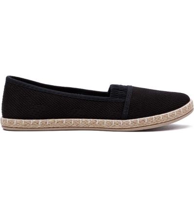 CZARNE ESPADRYLE DAMSKIE SAAGA