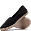 CZARNE ESPADRYLE DAMSKIE SAAGA