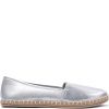 Srebrne espadryle damskie Ofania