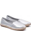 SREBRNE ESPADRYLE DAMSKIE OFANIA