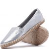 SREBRNE ESPADRYLE DAMSKIE OFANIA