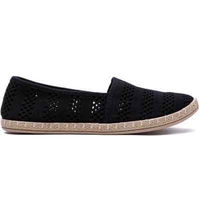 CZARNE ESPADRYLE DAMSKIE OBIOMA