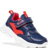 GRANATOWO-CZERWONE BUTY SPORTOWE DZIECIĘCE PADDY