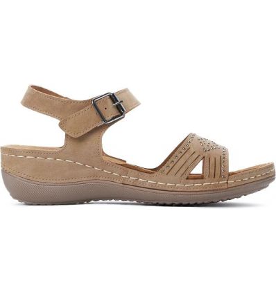 KHAKI SANDAŁY DAMSKIE AIKI