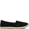 Czarne espadryle damskie Dores