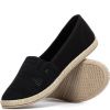 Czarne espadryle damskie Dores