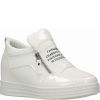 SNEAKERSY NA UKRYTYM KOTURNIE FASHION&SPORT WHITE