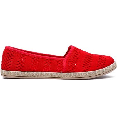 CZERWONE ESPADRYLE DAMSKIE OBIOMA